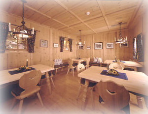 Hotel La Truga: la tipica stube.