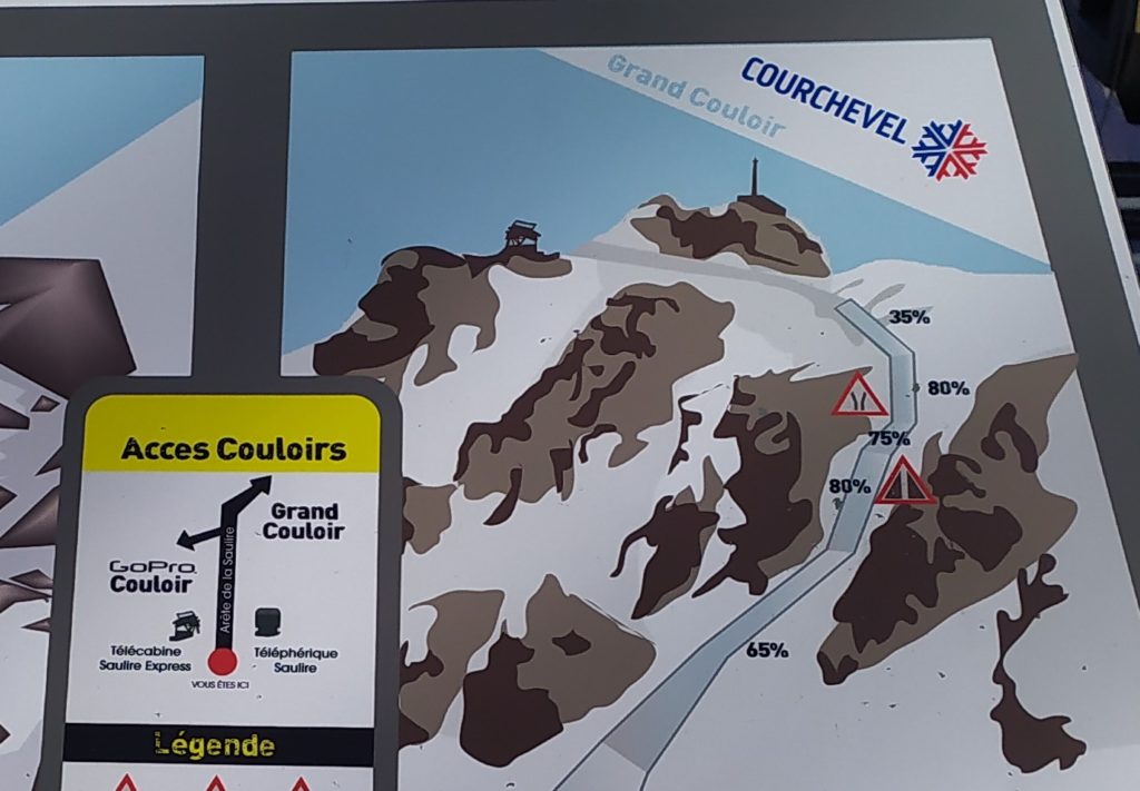 grand couloir - Les 3 Vallees