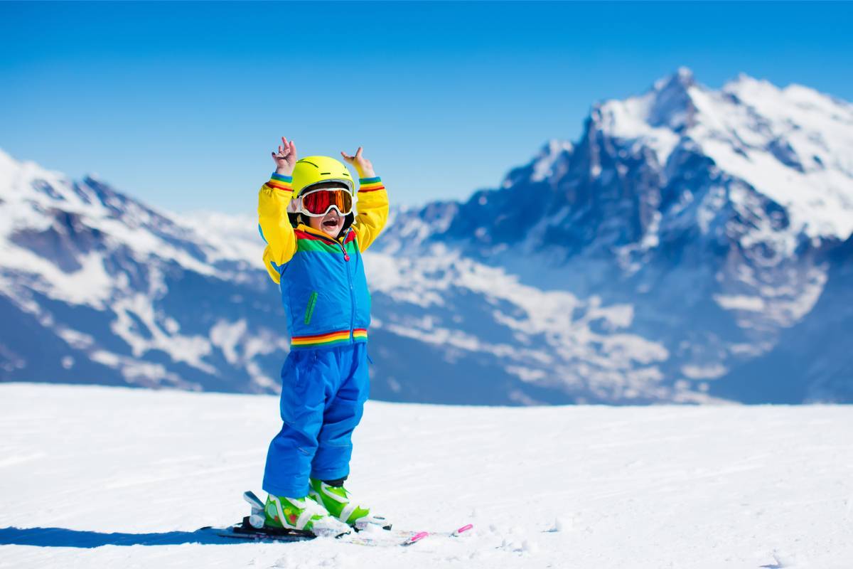 Cintura Da Sci E Snowboard Per Bambini Con Guinzaglio Rimovibile | Imbracatura Regolabile Per Principianti, Sicura E Facile Da Usare