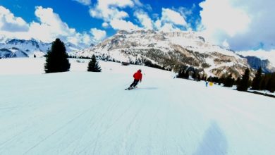pista cherz 1 al passo di Campolongo, foto e video