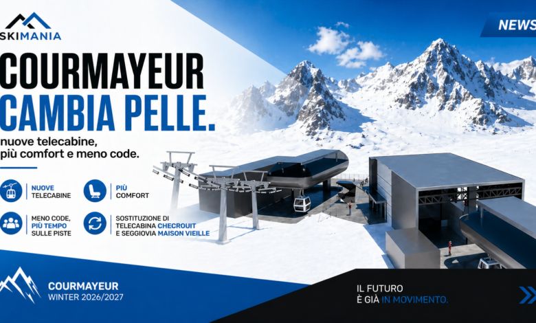nuove telecabine Chécrouit–Maison Vieille Courmayeur
