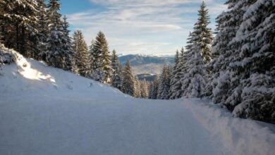 Piste della Gerlitzen Alpe sopra Villach in Carinzia