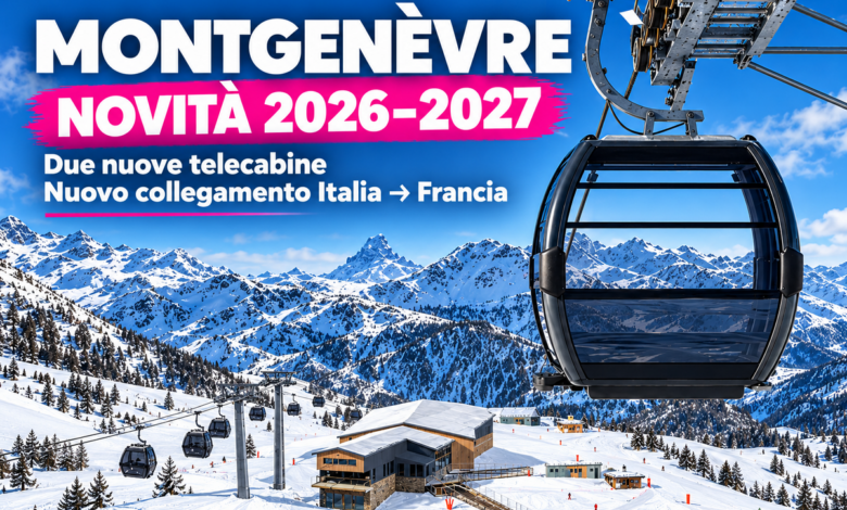 Montgenèvre 2026/27: nuove cabinovie, sci più rapido da Torino
