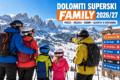 Dolomiti Superski Family 2026/27: una famiglia di quattro persone può risparmiare centinaia di euro sullo skipass