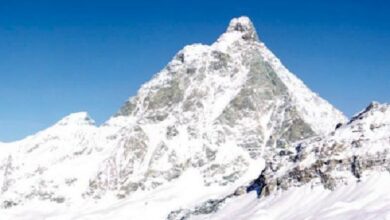 Il monte Cervino visto dalle piste di Plan Maison a Breuil-Cervinia