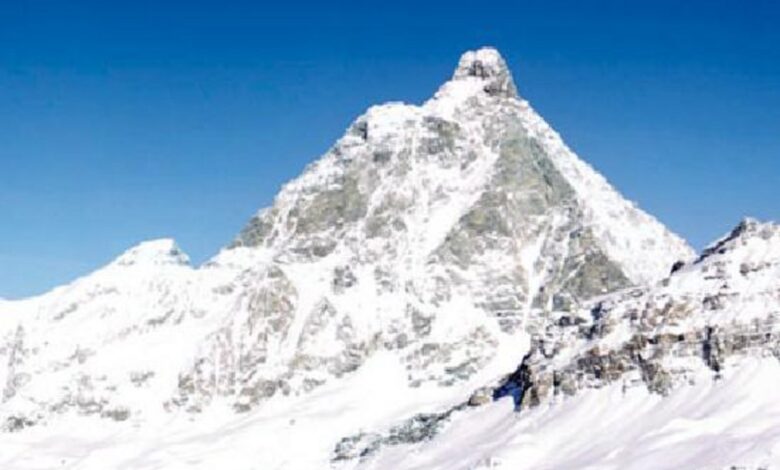 Il monte Cervino visto dalle piste di Plan Maison a Breuil-Cervinia
