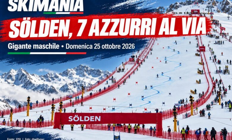 Sölden, anche Franzoni nel gigante: i 7 azzurri in gara domenica 25 ottobre e gli orari