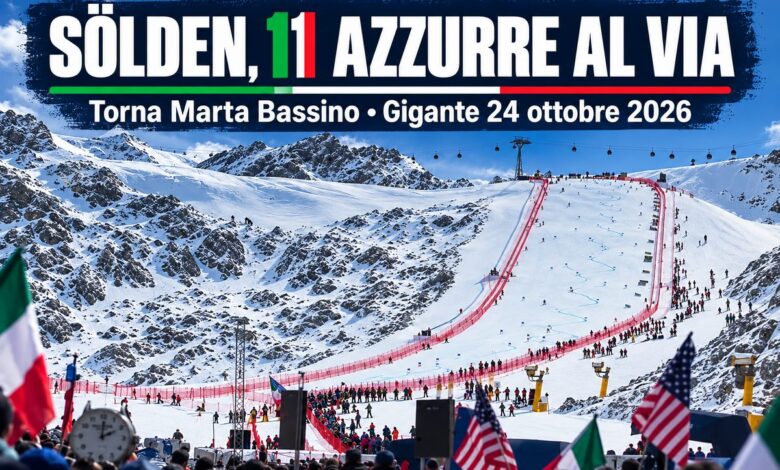 Sölden, torna Marta Bassino: le 11 azzurre in gara sabato 24 ottobre e gli orari del gigante